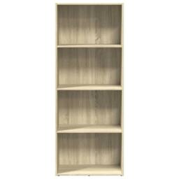 Berkfield Home Bookcase Sonoma Oak 60x30x152 cm Engineered Wood in Brown - Size: 60 x 30 x 152 cm - thumbnail 4