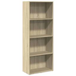 Berkfield Home Bookcase Sonoma Oak 60x30x152 cm Engineered Wood in Brown - Size: 60 x 30 x 152 cm - thumbnail 2