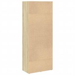Berkfield Home Bookcase Sonoma Oak 60x30x152 cm Engineered Wood in Brown - Size: 60 x 30 x 152 cm - thumbnail 6