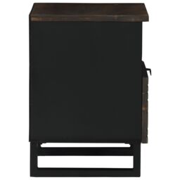 Berkfield Home Bedside Cabinets 2 pcs 40 x 33 x 46 cm Solid Wood Mango in Brown - thumbnail 6