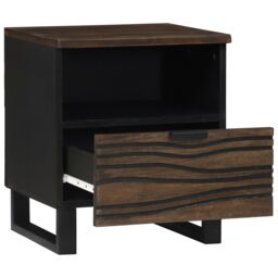 Berkfield Home Bedside Cabinets 2 pcs 40 x 33 x 46 cm Solid Wood Mango in Brown - thumbnail 2