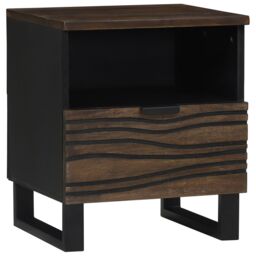 Berkfield Home Bedside Cabinets 2 pcs 40 x 33 x 46 cm Solid Wood Mango in Brown - thumbnail 3