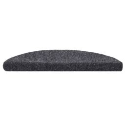Berkfield Home 15pcs Self-adhesive Stair Mats Needle Punch 56x17x3cm Dark Grey - Size: Medium - thumbnail 4