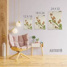 "Artery8 Frederick Sander Oncidium Superbiens Orchid Flowers Canvas Art Print - Size: W12"" x H16""" - thumbnail 4
