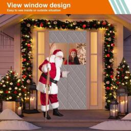 VOGREX Magnetic Thermal Door Curtain, Oxford Cloth Windproof in Grey - Size: 90 cm width x 210 cm drop - thumbnail 5