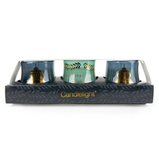 Candlelight The Silk Road Collection Jaisalmer Pear & Fig Set of 3 Candles - Size: 3 Pack - image 1