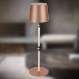 BRILONER Coffee LED Table Lamp Rechargeable Light Dimmable Cordless 34.5cm in Brown - thumbnail 7