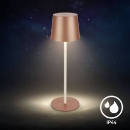 BRILONER Coffee LED Table Lamp Rechargeable Light Dimmable Cordless 34.5cm in Brown - thumbnail 6