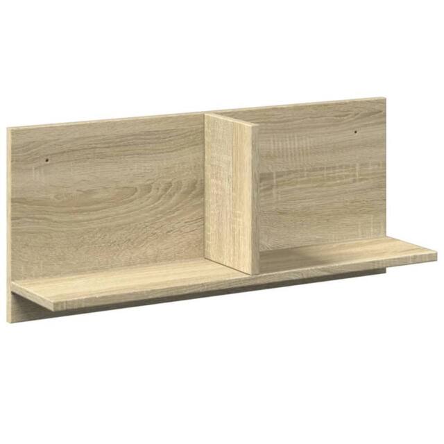 Berkfield Home Wall Cabinet 70x16.5x30 cm Sonoma Oak Engineered Wood in Light Brown - image 1