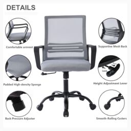 MCC Direct AeroFlex Mesh Back Office Chair - Black - Size: 1 Pack - thumbnail 9