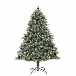 Berkfield Home Modern Artificial Christmas Tree with Stand Green 140 x 140 x 210 cm