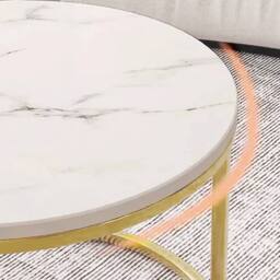 FORGEVIO Small Coffee Table - Compact Size, Lightweight, for Sofa Side - thumbnail 5
