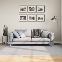 Berkfield Home Rug HUARTE Short Pile Soft & Washable Grey 160x230 cm - Size: Medium - thumbnail 2