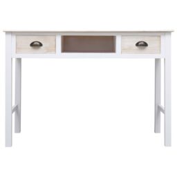 Berkfield Home Console Table 110x45x76 cm Wood in Brown - Size: 110 x 45 x 76 cm - thumbnail 4