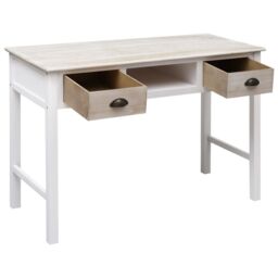 Berkfield Home Console Table 110x45x76 cm Wood in Brown - Size: 110 x 45 x 76 cm - thumbnail 2