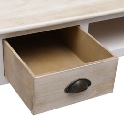 Berkfield Home Console Table 110x45x76 cm Wood in Brown - Size: 110 x 45 x 76 cm - thumbnail 6
