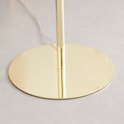 FurnitureboxUK Lazio Brass Plated Art Deco Tree Floor Lamp With 3 Smoked Glass Globes in Gold - thumbnail 5