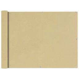 Berkfield Home Balcony Screen Oxford Fabric 90x400 cm Beige - thumbnail 1