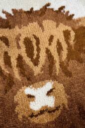 Allure Bath Fashions Luxury Highland Cow Bath Mat - Non Slip & Super Soft in Beige - thumbnail 3