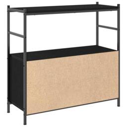 Berkfield Home Book Cabinet Black Oak 80x30x78, 5 cm Engineered Wood - thumbnail 5