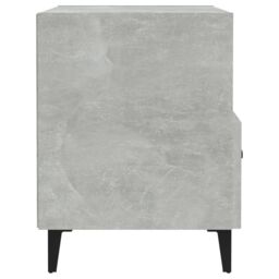 Berkfield Home Bedside Cabinet Concrete Grey Engineered Wood - thumbnail 4