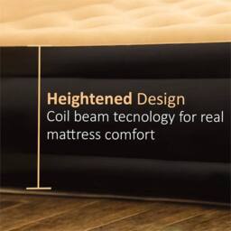 SPETLEK Single Inflatable Air Bed Mattress with Built in Electric Pump in Beige - thumbnail 3