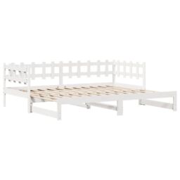 Berkfield Home Daybed with Trundle & Drawers without Mattress White 90x200 cm - thumbnail 5