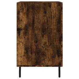Berkfield Home Bedside Cabinet Smoked Oak 40x40x66 cm Engineered Wood in Brown - Size: 40 x 40 x 66 cm - thumbnail 6
