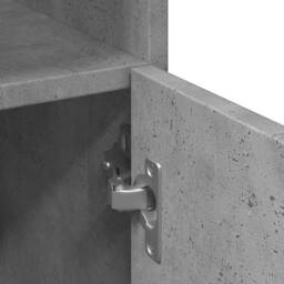 Berkfield Home Durable Bathroom Cabinet Concrete Grey 30x30x179 cm Engineered Wood - Size: 30 x 30 x 179 cm - thumbnail 9