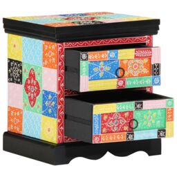 Berkfield Home Bedside Cabinet 2 pcs Multicolour 40x35x45 cm Engineered Wood - Size: 40 x 35 x 45 cm - thumbnail 3