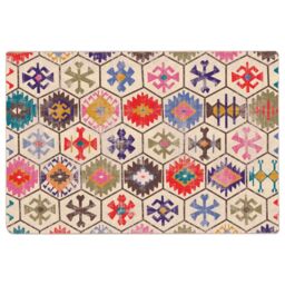 Berkfield Home Rug Washable Multicolour 120x180 cm Anti Slip - Size: 100 cm diameter - thumbnail 2