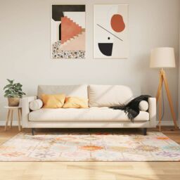 Berkfield Home Rug Washable Multicolour 120x180 cm Anti Slip - Size: 100 cm diameter - thumbnail 1