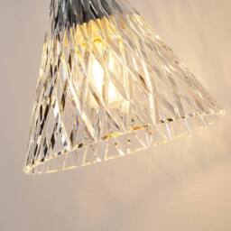 NIVOR 1 Light 16cm Iron Wall Sconce Hat-shaped Crystal Wall Light Set of 2 in Black - thumbnail 7