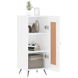 Berkfield Home Sideboard High Gloss White 34.5x34x90 cm Engineered Wood - thumbnail 4