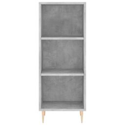 Berkfield Home Highboard Concrete Grey 34.5x34x180 cm Engineered Wood - thumbnail 6