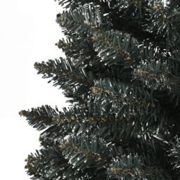 Berkfield Home Artificial Slim Christmas Tree with Stand Green 210 cm PVC - thumbnail 5