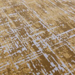 The Rug Shop UK Gold Modern Abstract Luxurious Easy To Clean Latex Back Rug - Size: 240 cm x 340 cm - thumbnail 6