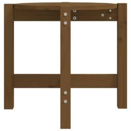 Berkfield Home Beautiful Coffee Table Honey Brown Ã˜ 52.5x45 cm Solid Wood Pine - thumbnail 6