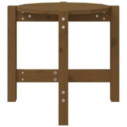 Berkfield Home Beautiful Coffee Table Honey Brown Ã˜ 52.5x45 cm Solid Wood Pine - thumbnail 5