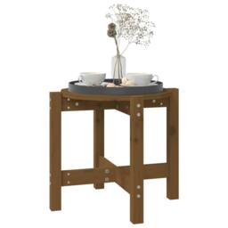 Berkfield Home Beautiful Coffee Table Honey Brown Ã˜ 52.5x45 cm Solid Wood Pine - thumbnail 4