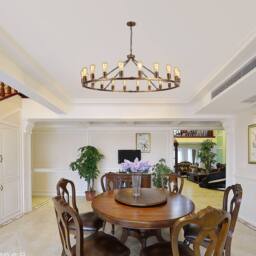 NIVOR 20-Light Waggon Wheel Kitchen Chandelier Bronze Adjustable Pendant E27 - thumbnail 5