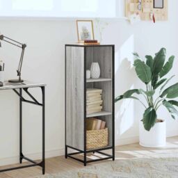 Berkfield Home Book Cabinet Grey Sonoma 33.5x33x107.5 cm Engineered Wood - thumbnail 3