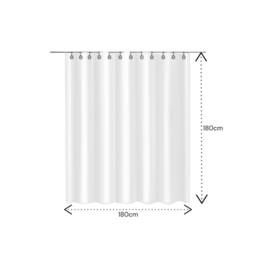 Showerdrape White Polyester Shower Curtain - thumbnail 3
