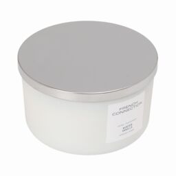 French Connection Winter Vanilla Scented Candle Luxury Gift in White - Size: Large - thumbnail 3