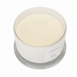 French Connection Winter Vanilla Scented Candle Luxury Gift in White - Size: Large - thumbnail 4