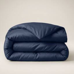 Bedable Sateen Cotton Duvet Cover 480 Thread Count in Navy - Size: Single