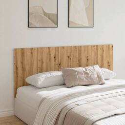 Berkfield Home Bed Headboard Artisan Oak 200x1.5x80 cm Engineered Wood in Brown - thumbnail 1
