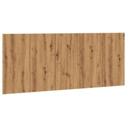 Berkfield Home Bed Headboard Artisan Oak 200x1.5x80 cm Engineered Wood in Brown - thumbnail 2