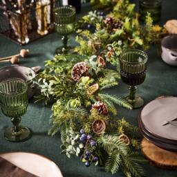 Dibor Fruits of the Forest Xmas Table Decor Christmas Garland 1.5m - Size: Large