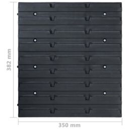 Berkfield Home 96 Piece Storage Bin Kit with Wall Panels Blue & Black - thumbnail 6
